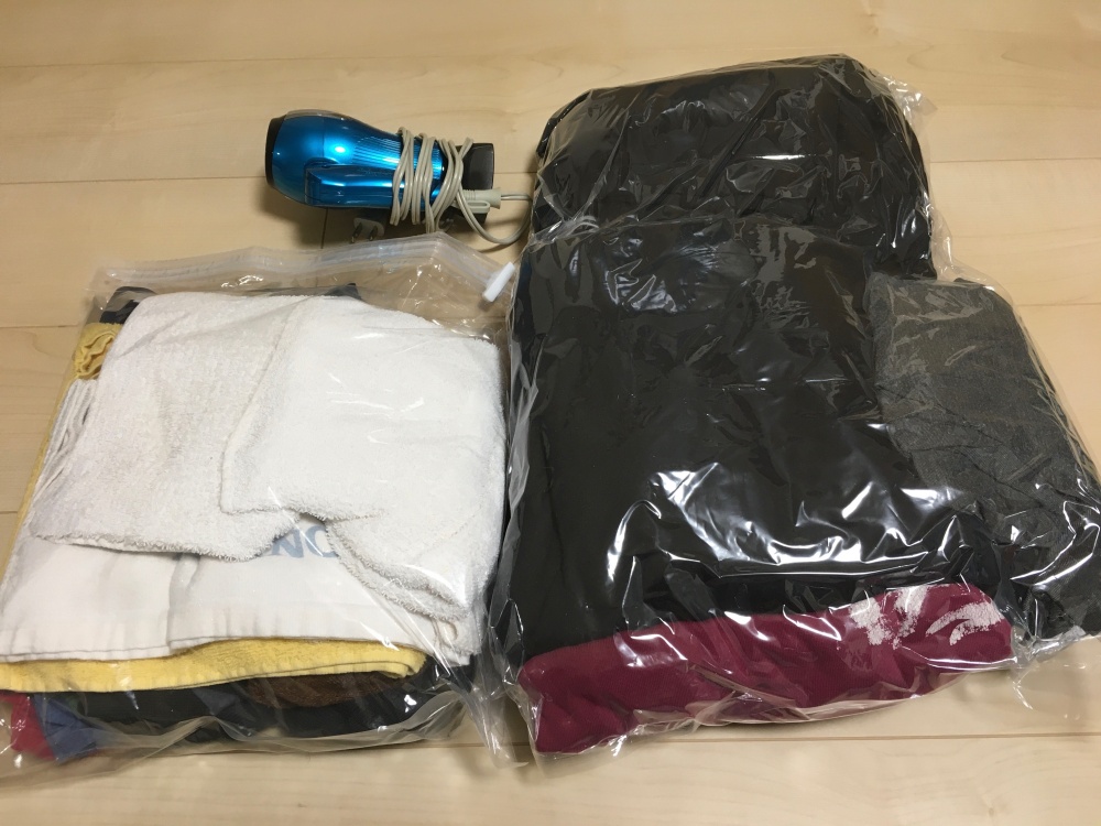 リゾートバイトの持ち物・荷物